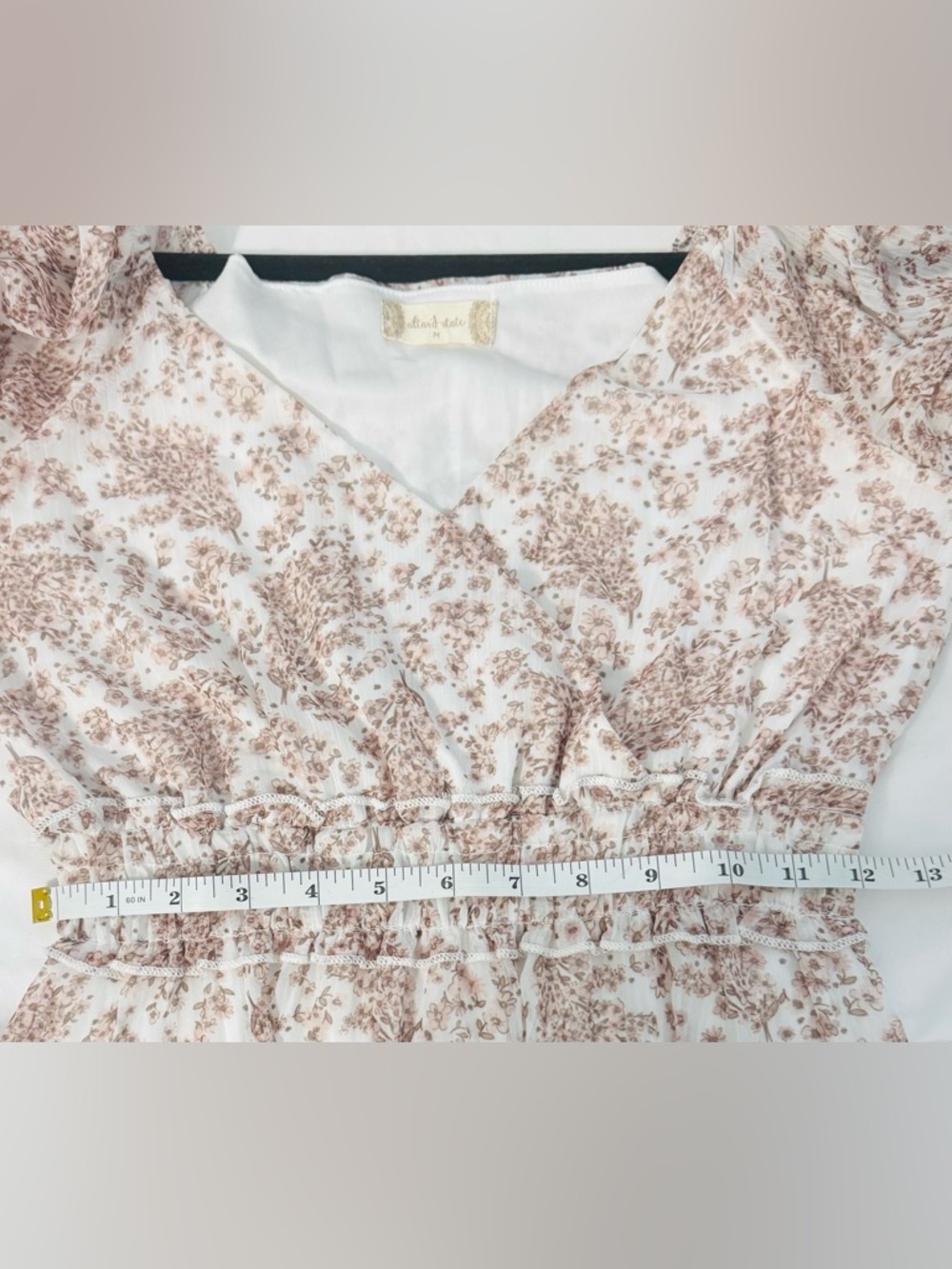 Altarβd State Floral Babydoll Dress Size M Boho Cottagecore - Picture 8 of 8